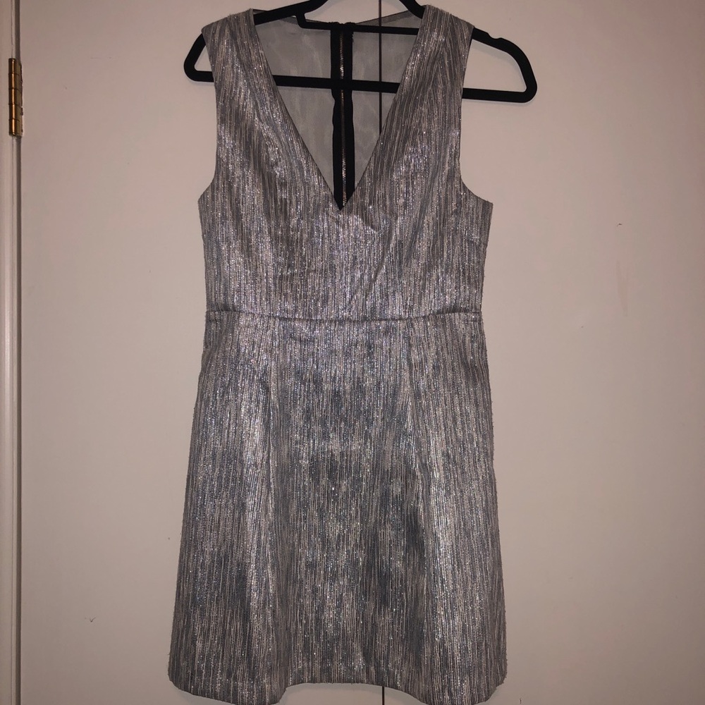 Metallic tank top dress
